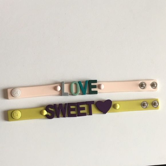 Vntg bcbgeneration Rubber Affirmation Bracelets - Picture 3 of 7